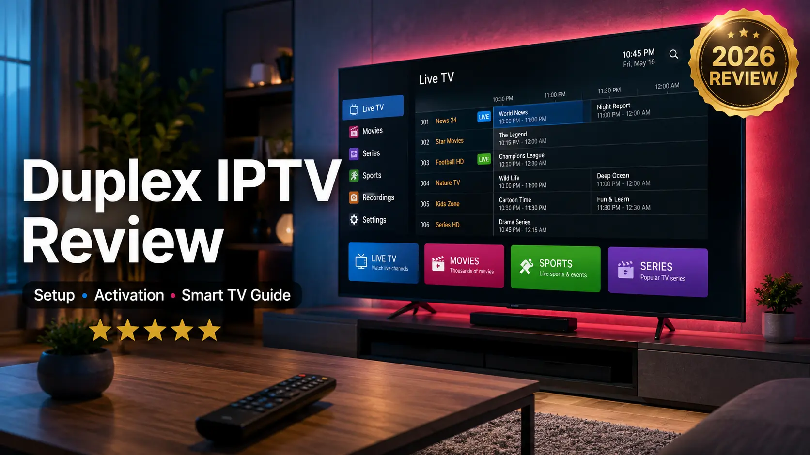 Duplex IPTV Review