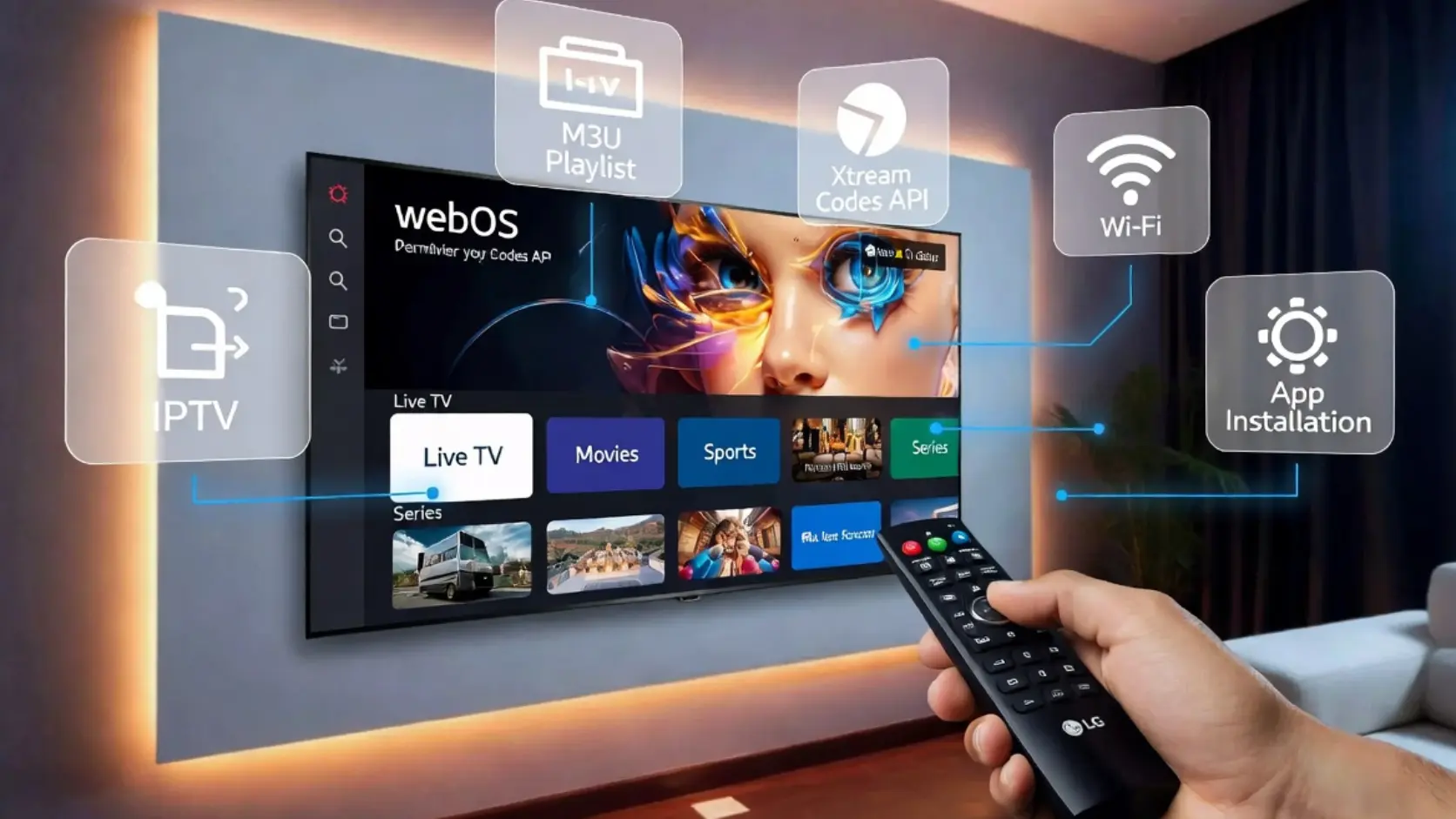 how to setup iptv on lg tv